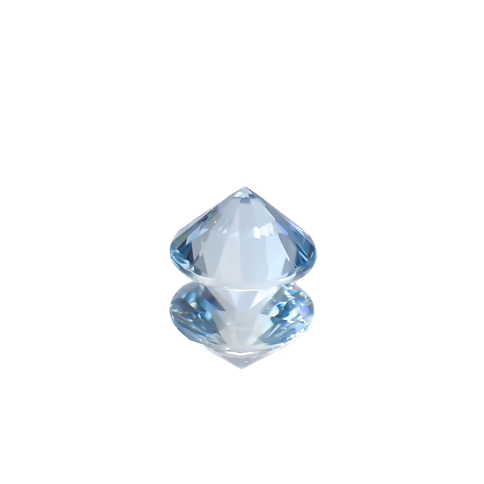 アクアマリン(宝石名アクアマリン)モザンビーク産 0.30ct 識別済[230421761]4.6x4.6mm前後