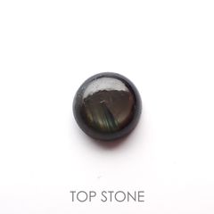 ゴールドシーンサファイア(宝石名シーン・サファイア)ケニア産 0.51ct 識別済[220616224]4.7x4.5mm前後