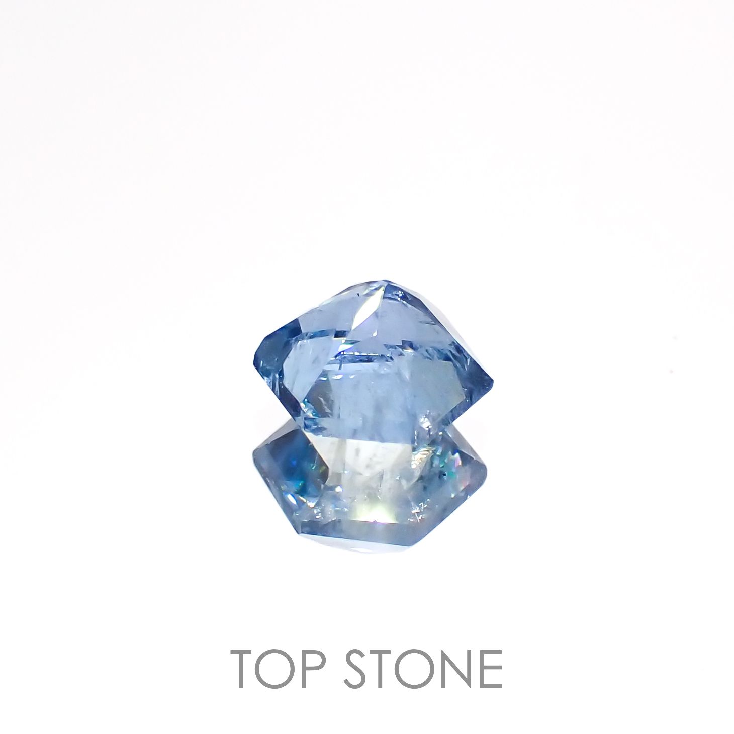 ◇ヘキサゴンカット◇サンタマリアアクアマリン ブラジル産 0.43ct[230119919]4.7x4.6mm前後