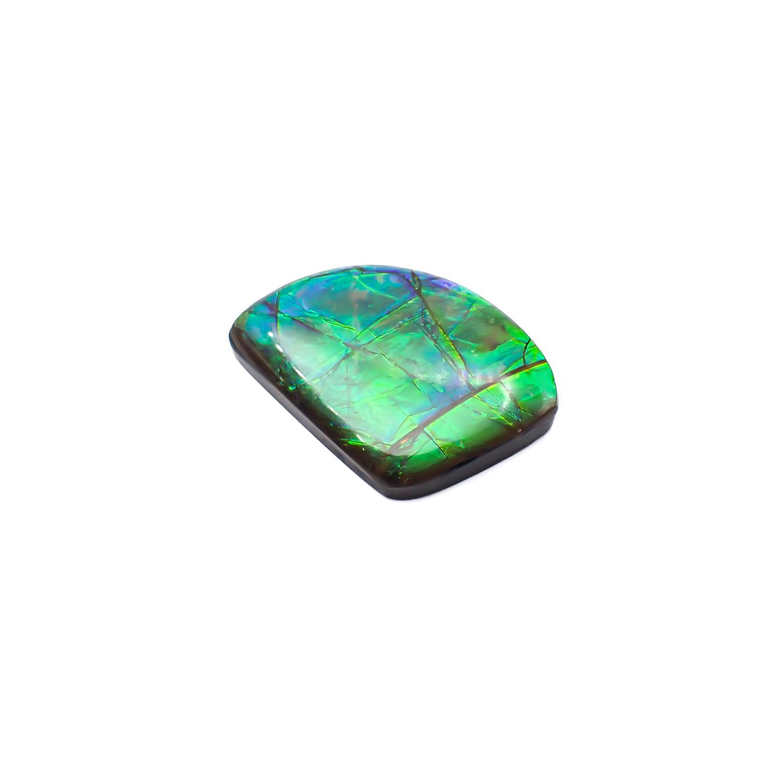 ◇フリーフォーム◇アンモライト トリプレット カナダ産 20.41ct [220817487]28.9x19mm前後