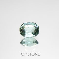 ブルーグリーントルマリン(宝石名トルマリン)アフガニスタン産 0.66ct 識別済[220115305]6.1x4.8mm前後