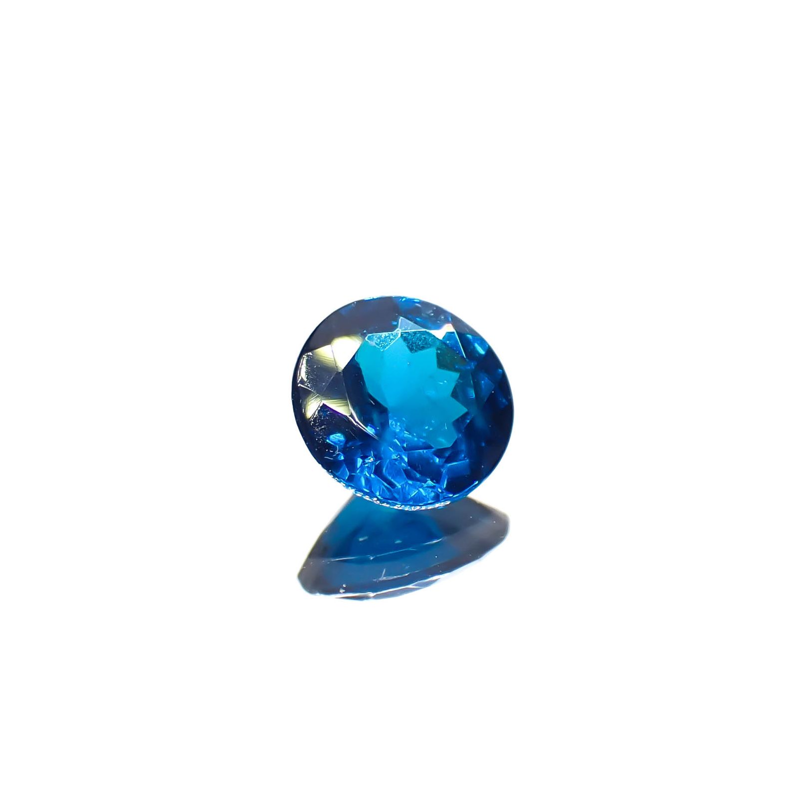 ディープブルーアパタイト マダガスカル産 0.41ct[240628154]5x5mm前後