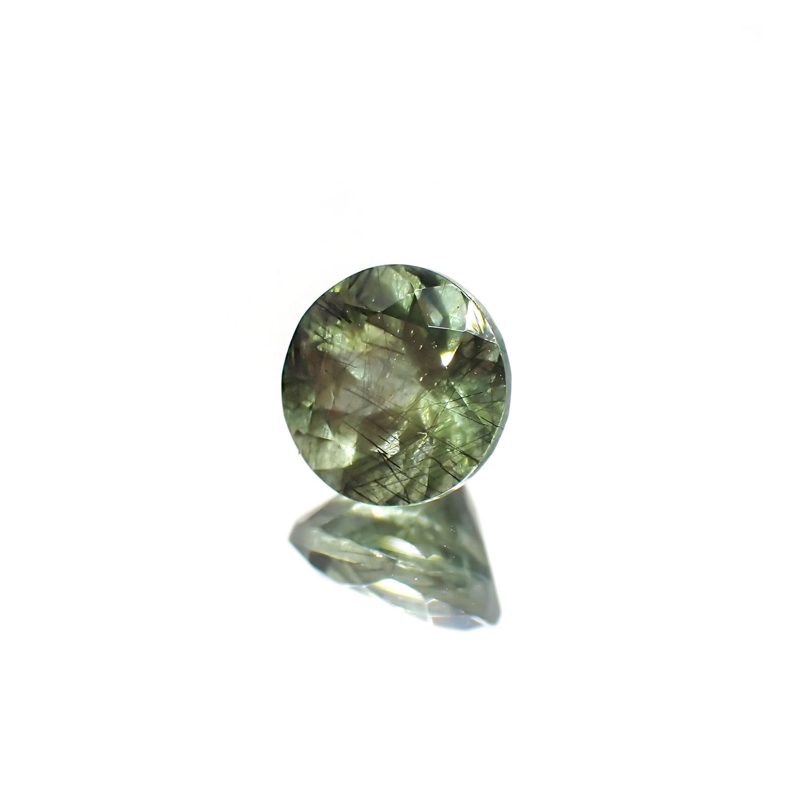 ルドウィジャイトインペリドット パキスタン産 1.59ct / 7x6.9mm前後 [260414222]