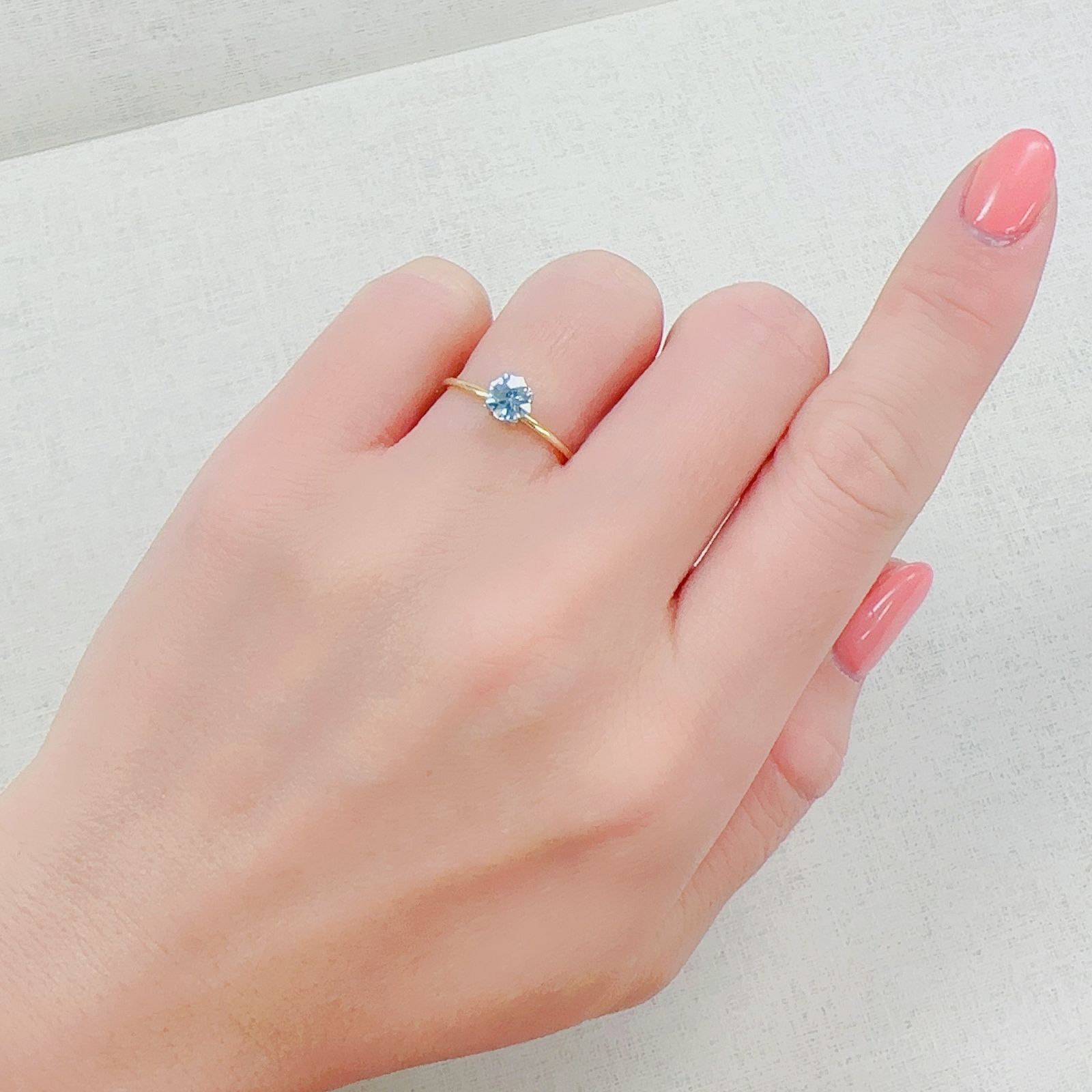 ◇オクタゴンカット◇アイスブルージルコン(宝石名ジルコン)カンボジア産 0.72ct 識別済[230320859]4.8x4.7mm前後