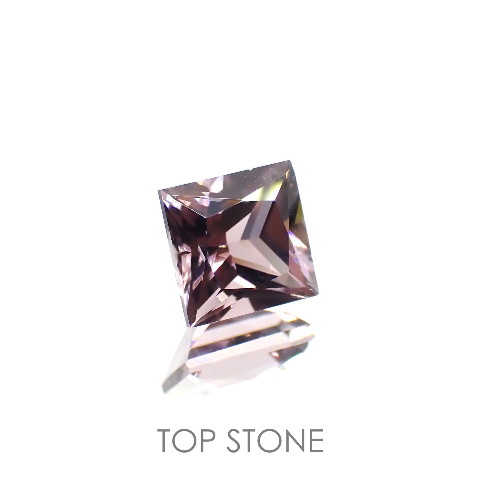 ◇プリンセスカット◇バイオレットトルマリン(宝石名バイオレット・トルマリン) ブラジル産 1.482ct ソ付(彩珠)[20095684]6.2×6.2mm前後