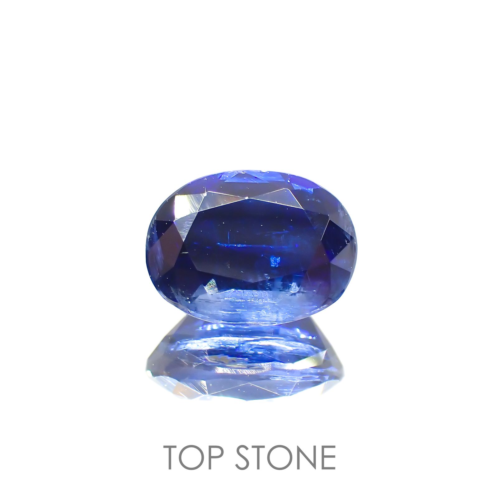 カイヤナイト(宝石名カイヤナイト) ネパール産 1.78ct 識別済[20118353]8.2×6.2mm前後
