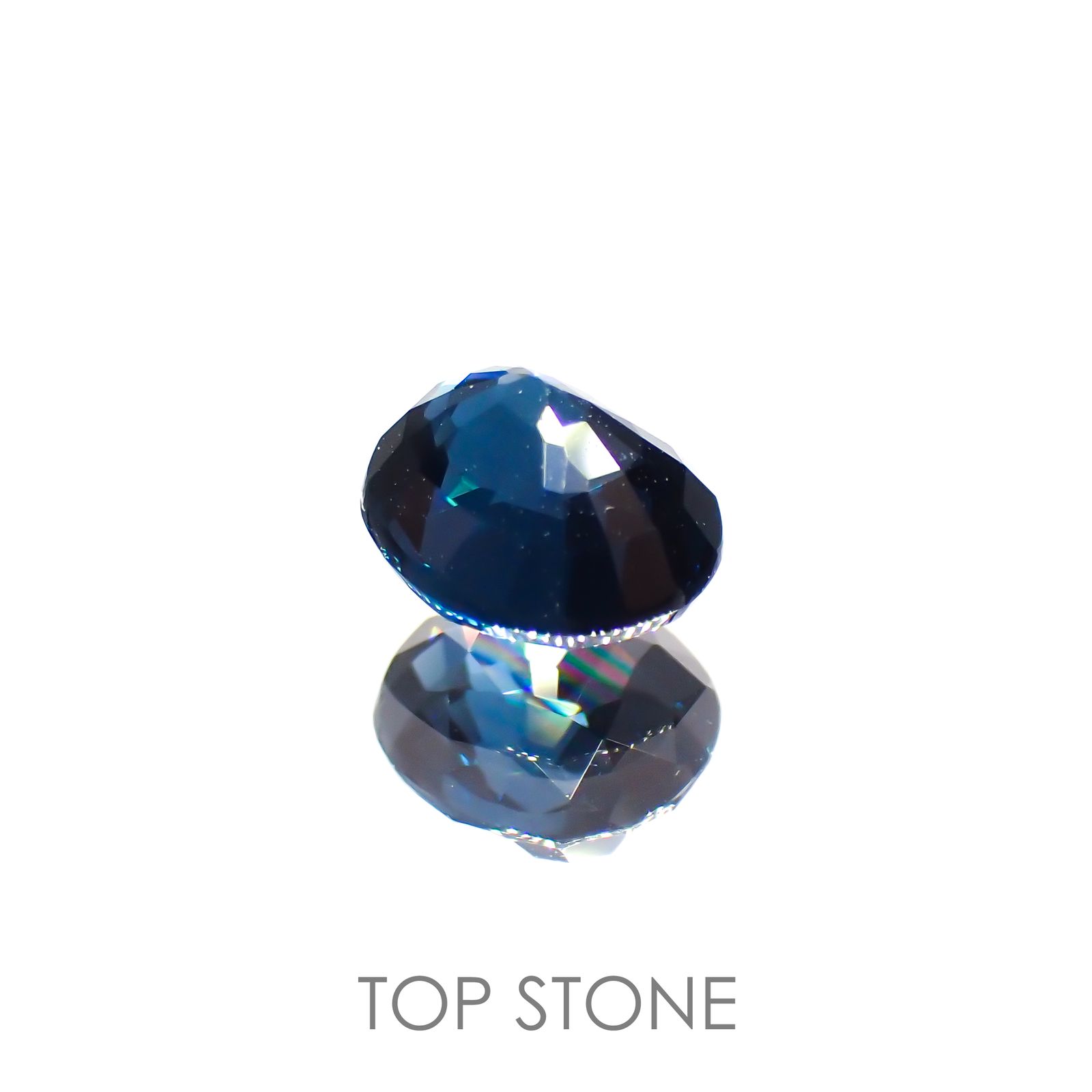 コバルトブルースピネル(宝石名ブルー・スピネル)スリランカ産 1.018ct ソ付(日独)[220113822]6.21x5.43mm前後