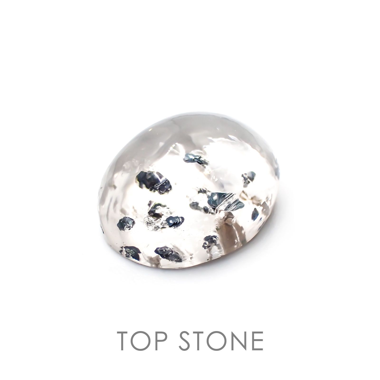 ヘマタイトインクォーツ 中国産 7.02ct[20117991]12.9×10.5mm前後