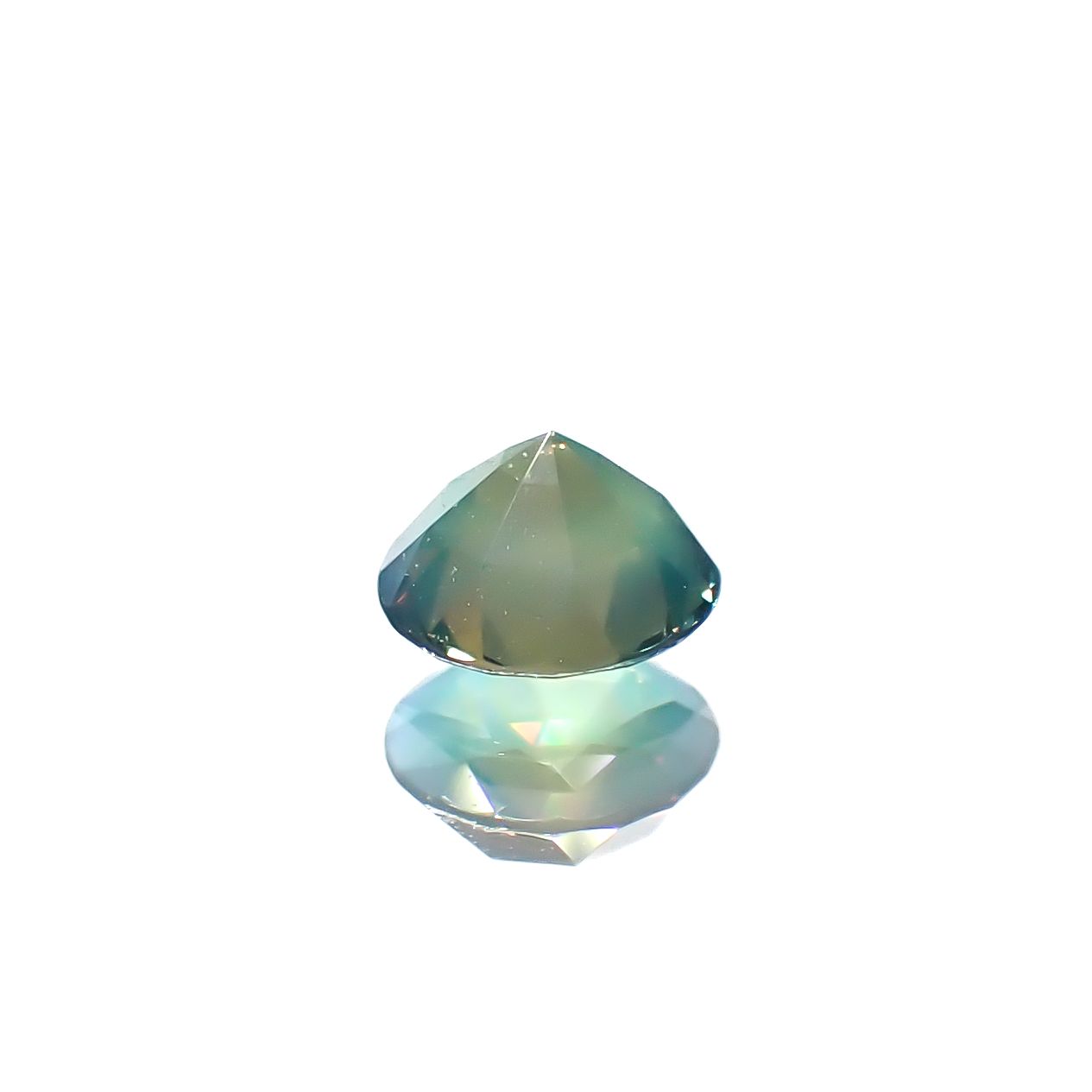 シルキーアレキサンドライト ブラジル・ミナスジェライス州ヘマチタ鉱山産 0.23ct[240929056]3.7x3.6mm前後
