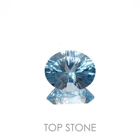 ブルートパーズ ブラジル産 4.18ct[221219348]11x9mm前後