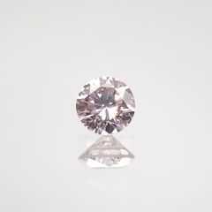 ピンクダイヤモンド SI-2 / VERY LIGHT BROWNISH PINK ソーティング付き 産 ルース 0.25ct[210812230]3.9×3.9mm前後