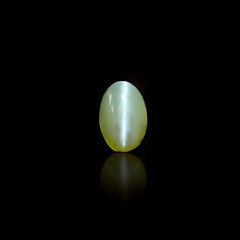 クリソベリルキャッツアイ(宝石名クリソベリル・キャッツアイ)スリランカ産 1.22ct 識別済[231225020]7.3x4.8mm前後