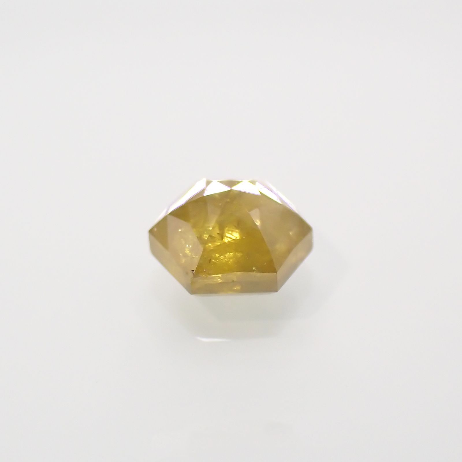 ◇ヘキサゴンアンティークカット◇イエローダイヤモンド 南アフリカ産 ルース 0.28ct[210813115]3.4×3.4mm前後