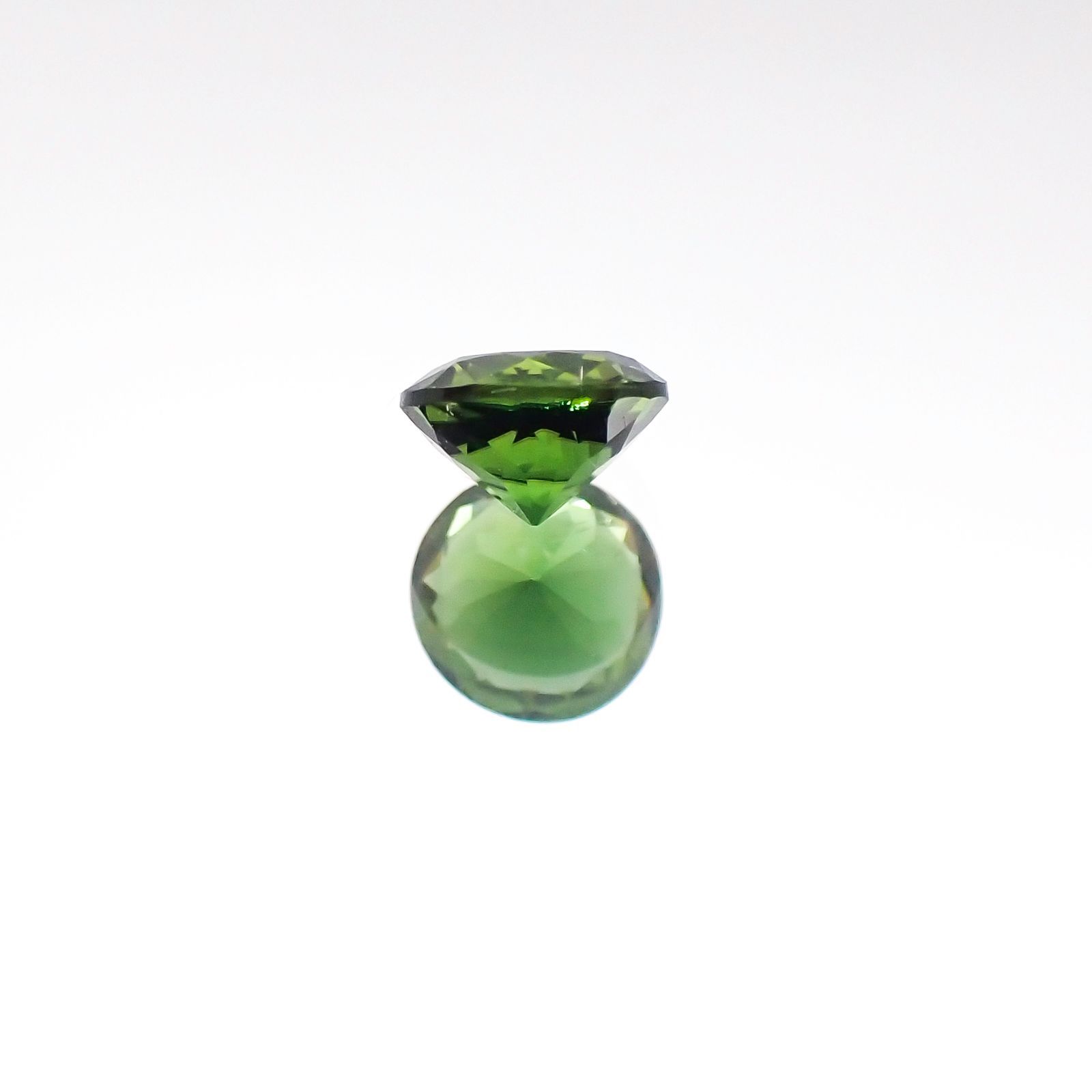 クロムトルマリン(宝石名クロム・トルマリン)タンザニア産 0.34ct 識別済[230823069]4.5x4.4mm前後