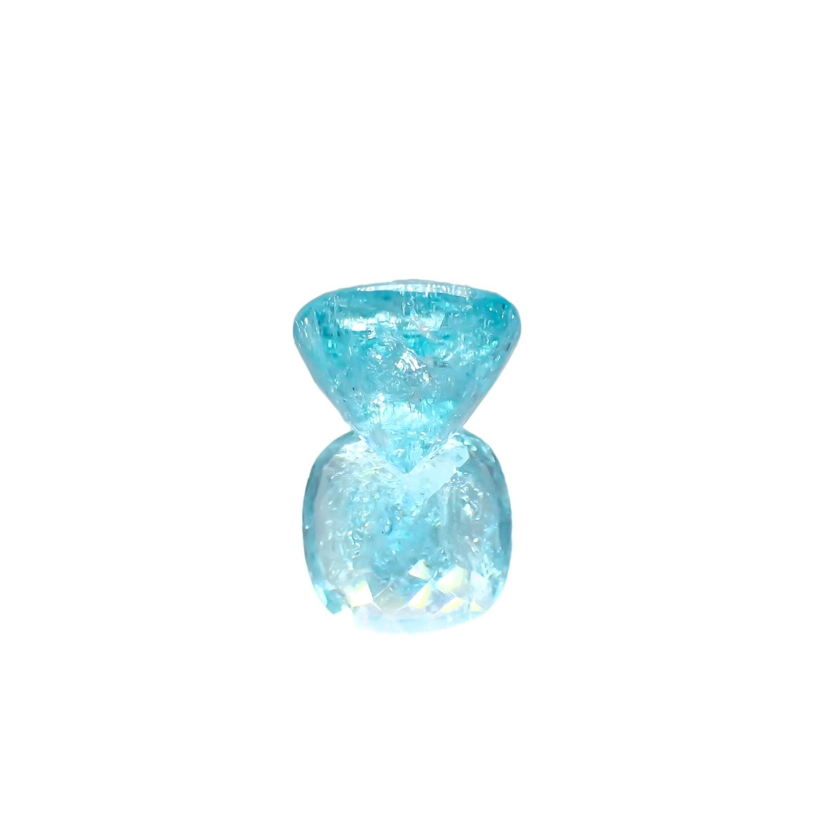 パライバトルマリン(宝石名トルマリン/別名パライバ・トルマリン) モザンビーク産 GIA鑑付 3.64ct / 9.1×9.0mm前後 [19110912]