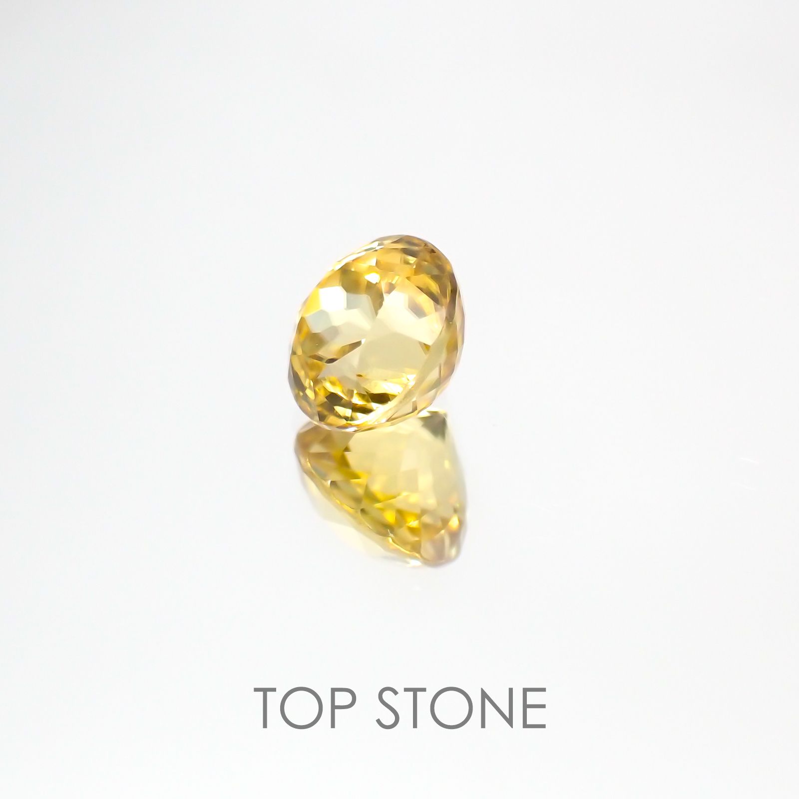 イエロージルコン スリランカ,カンボジア産 ルース 2.42ct[21018070]7×7mm前後