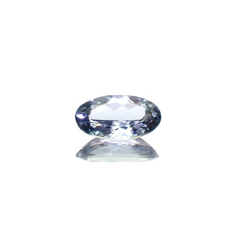 バイカラータンザナイト(宝石名タンザナイト)タンザニア産 1.35ct 識別済[231224649]9.8x5.5mm前後