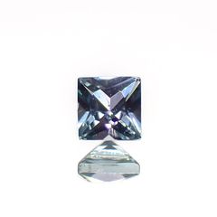 ◇プリンセスカット◇ブルーグリーンコーネルピン(宝石名コーネルピン)タンザニア産 0.080ct 識別済[221219236]2.1x2.1mm前後