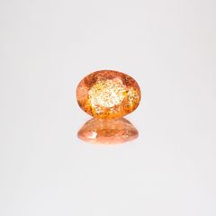 イリュージョンサンストーン(宝石名フェルドスパー) タンザニア産 1.66ct 識別済[210610871]8.9×6.9mm前後
