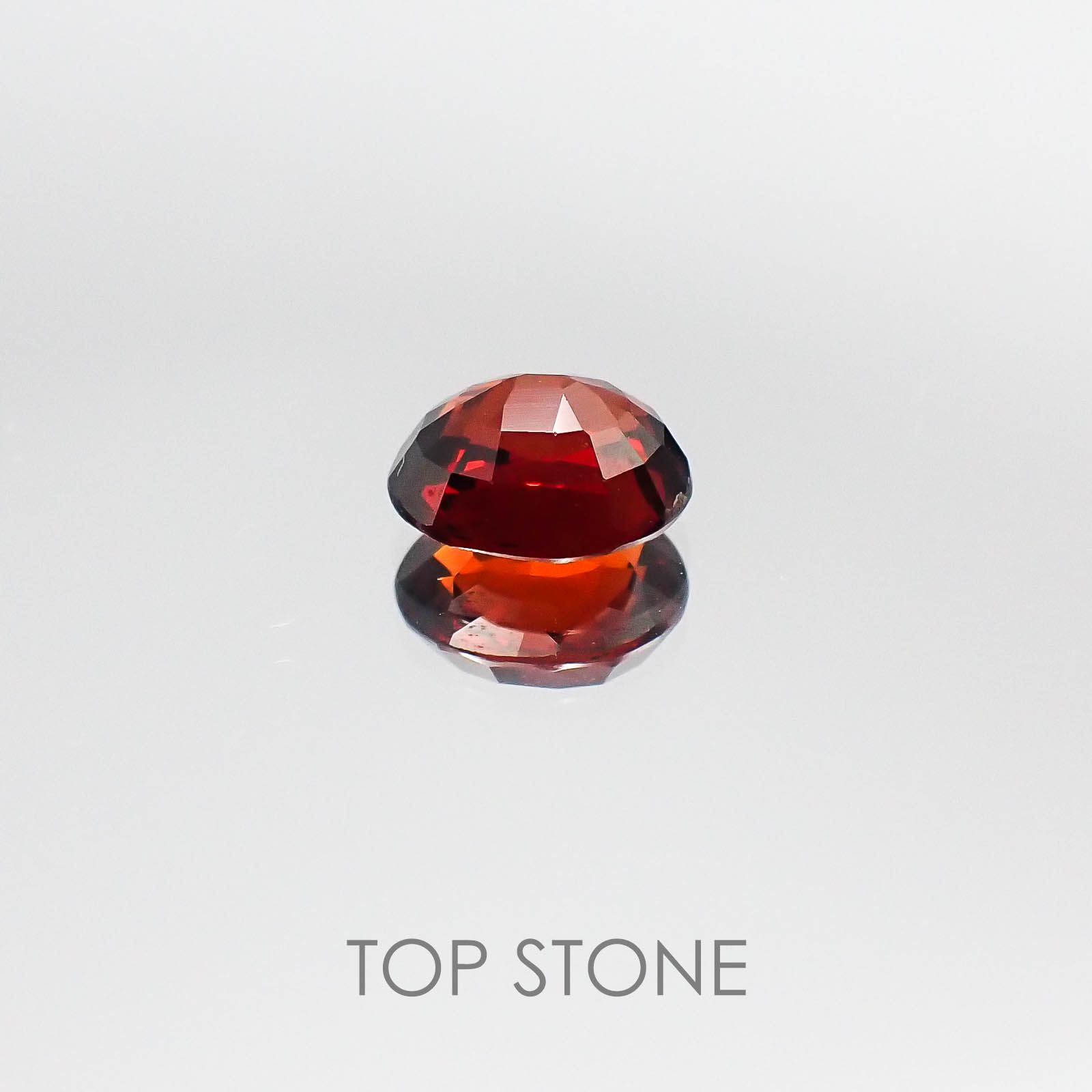 アルマンディンスペサルティンガーネット(宝石名アルマンディン スペサルティン・ガーネット) マダガスカル産 1.83ct 識別済[20073707]7.5×6.5mm前後