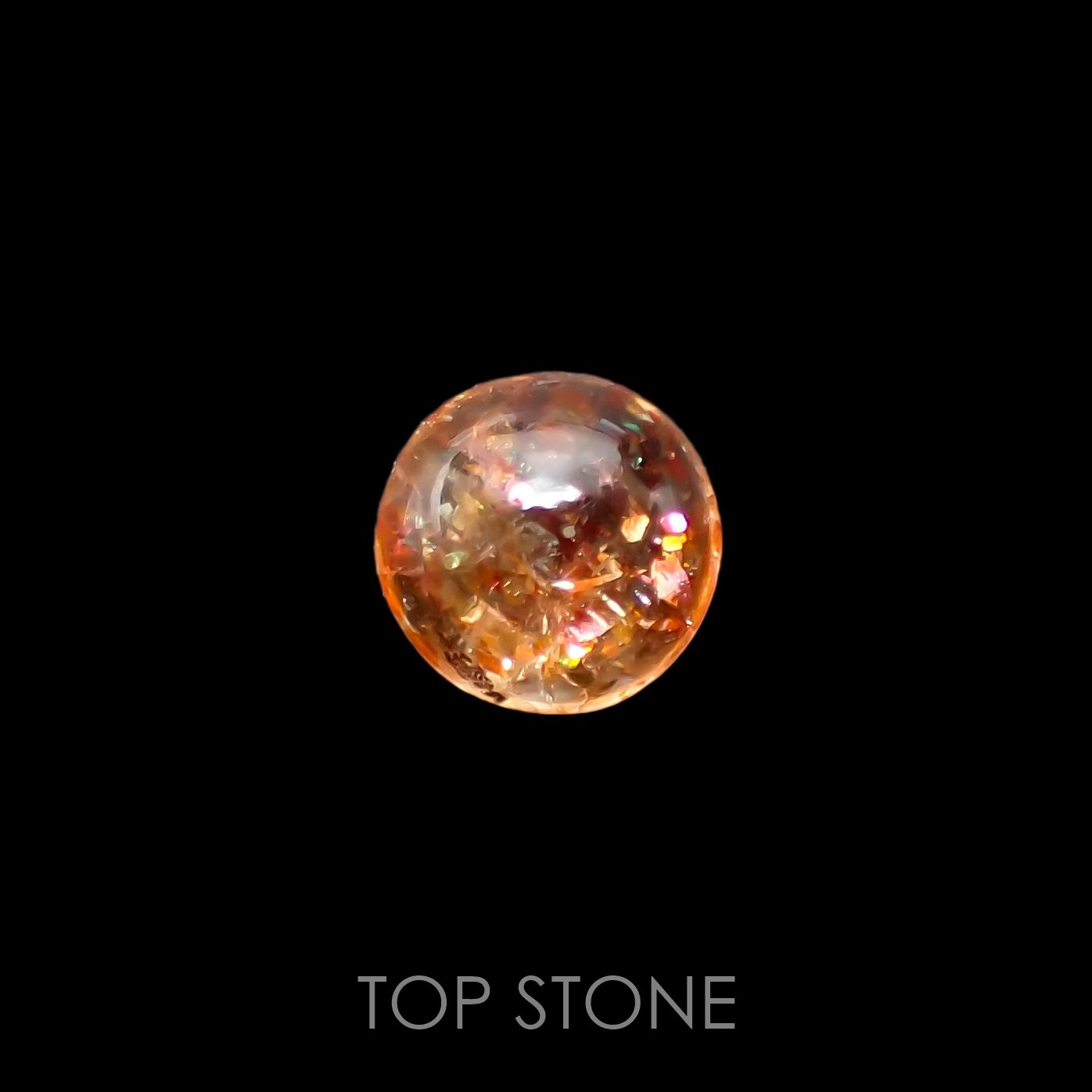 イリュージョンサンストーン タンザニア産 ルース 1.22ct[210812310]7×7mm前後