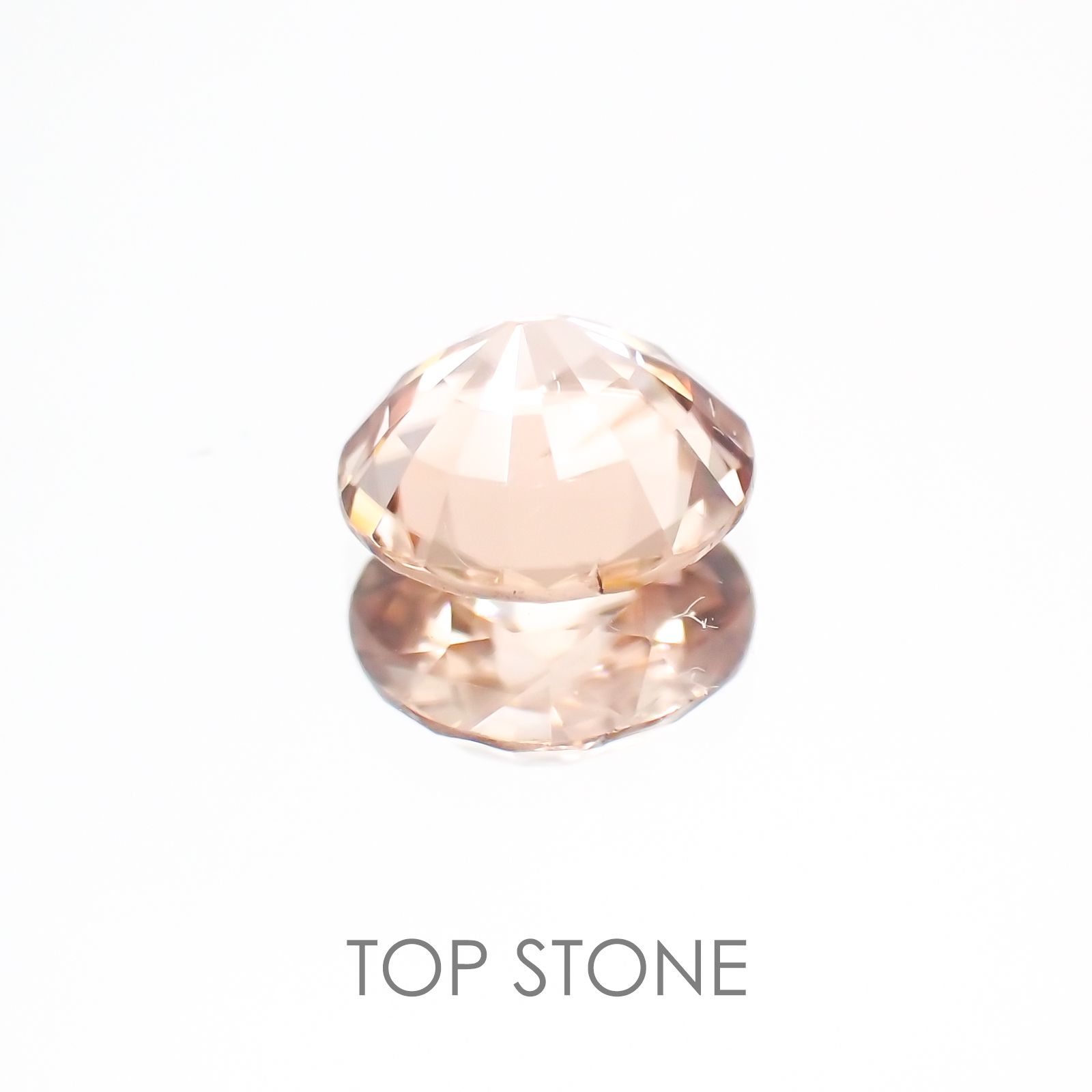 オレンジジルコン(宝石名ジルコン) スリランカ/カンボジア産 1.12ct 識別済[20128045]6.2×6.2mm前後