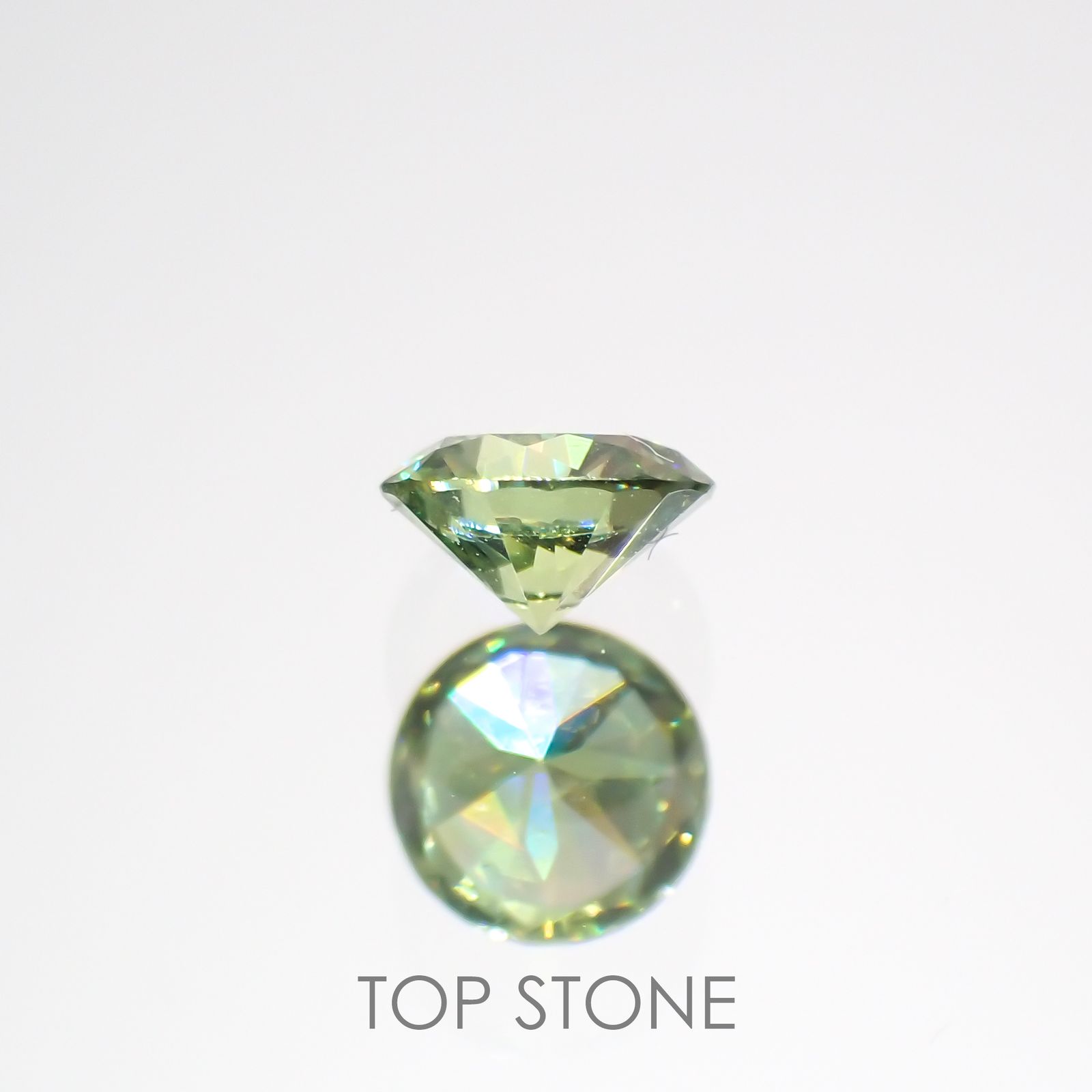 デマントイドガーネット(宝石名デマントイド・ガーネット)ロシア産 0.17ct 識別済[220616478]3.5x3.5mm前後