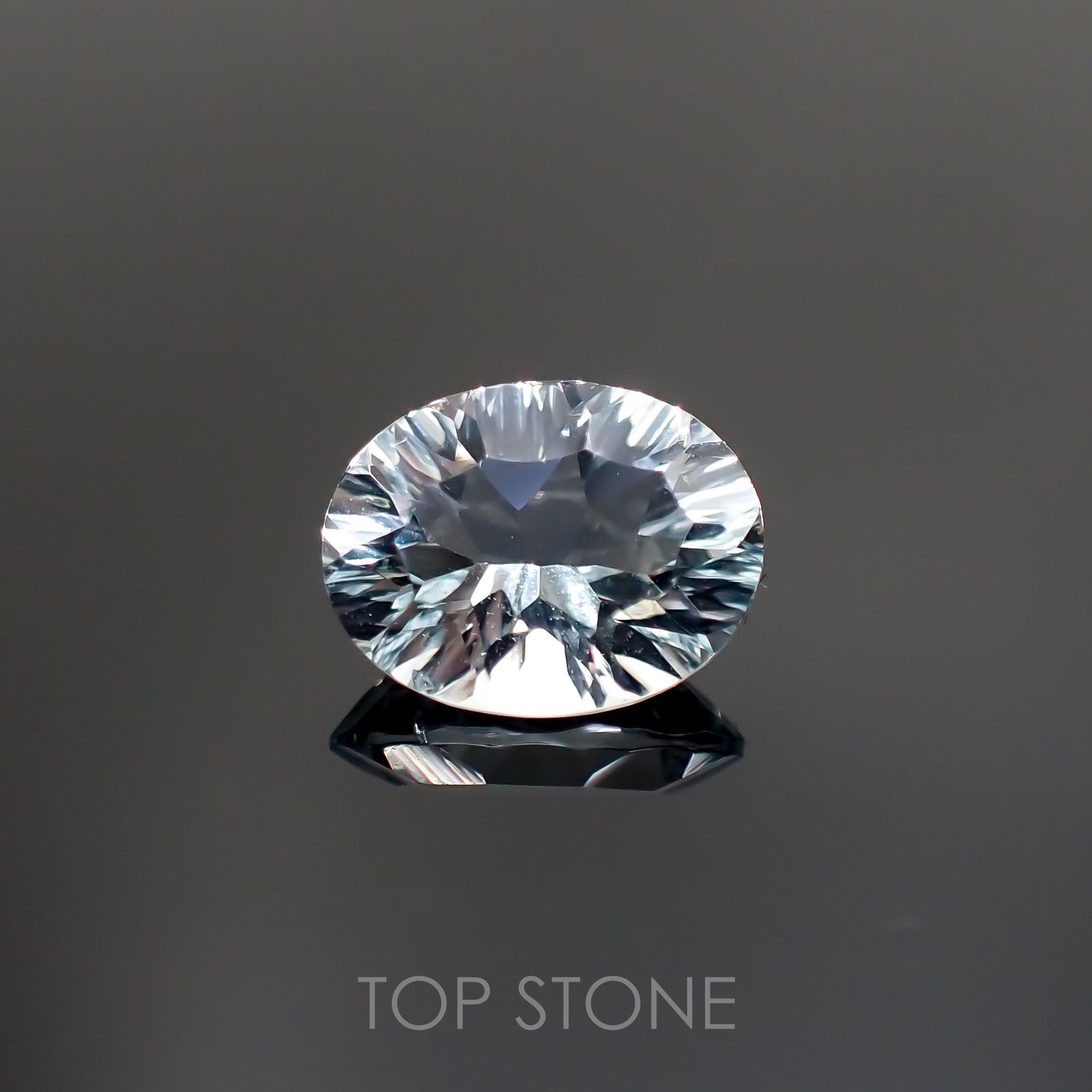 ◇コンケーブカット◇アクアマリン(宝石名アクアマリン) アフリカ産 1.54ct 識別済[211013556]9×7.1mm前後