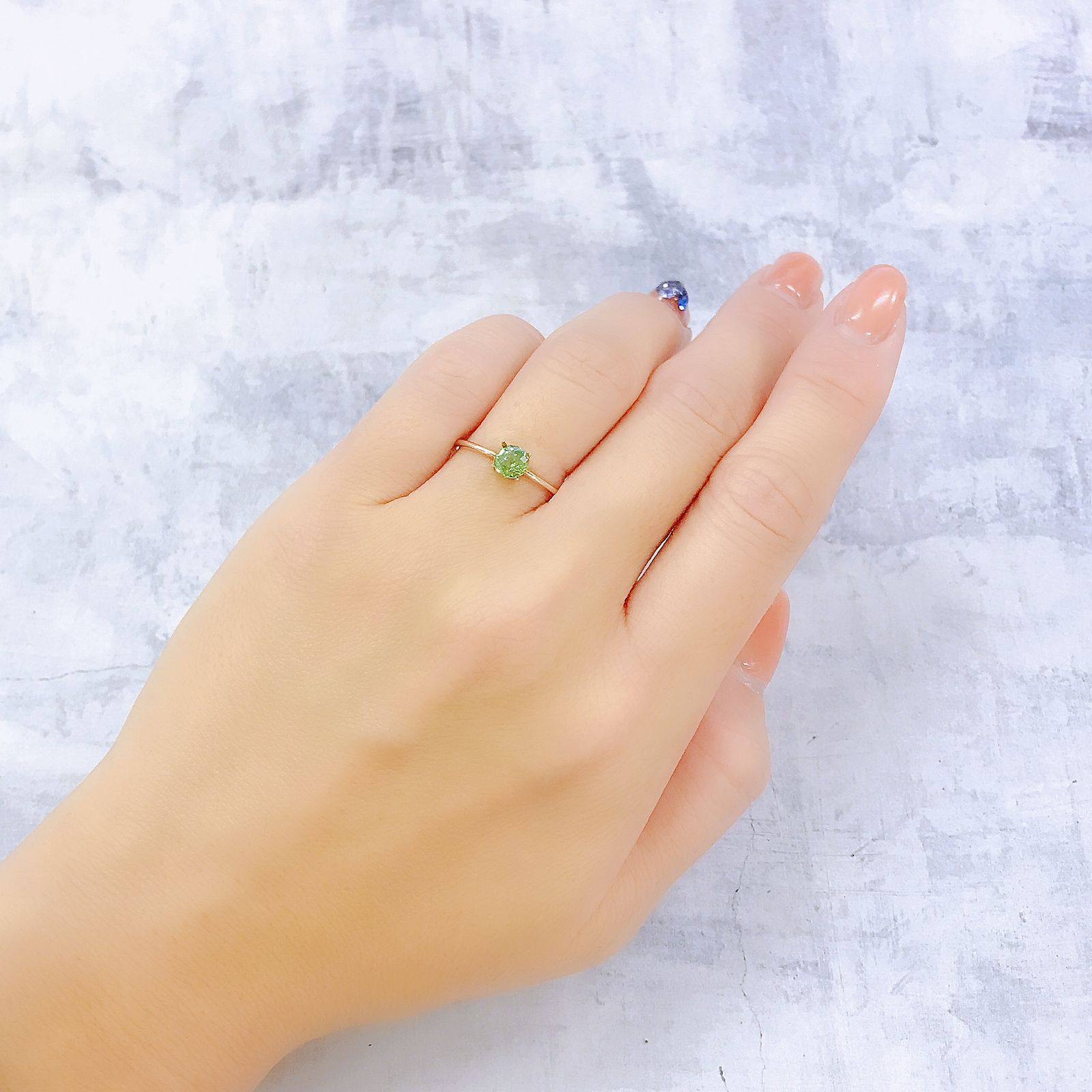◇カスタムカット◇デマントイドガーネット ナミビア産 0.58ct[220917670]5.1x5mm前後