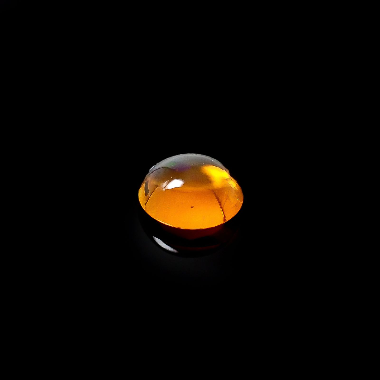 ファイヤーオパール メキシコ産 0.40ct[240326751]5.5x5.1mm前後