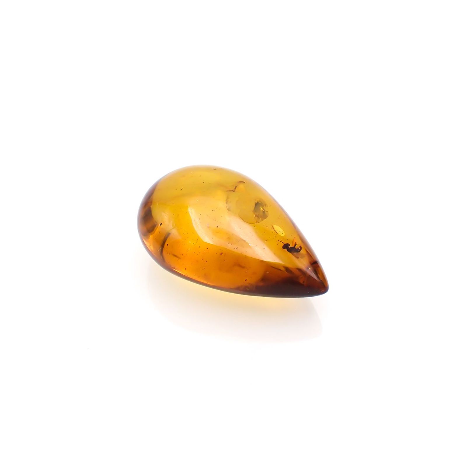 虫入り琥珀 コロンビア産 21.07ct [221018553]31.9x20.8mm前後