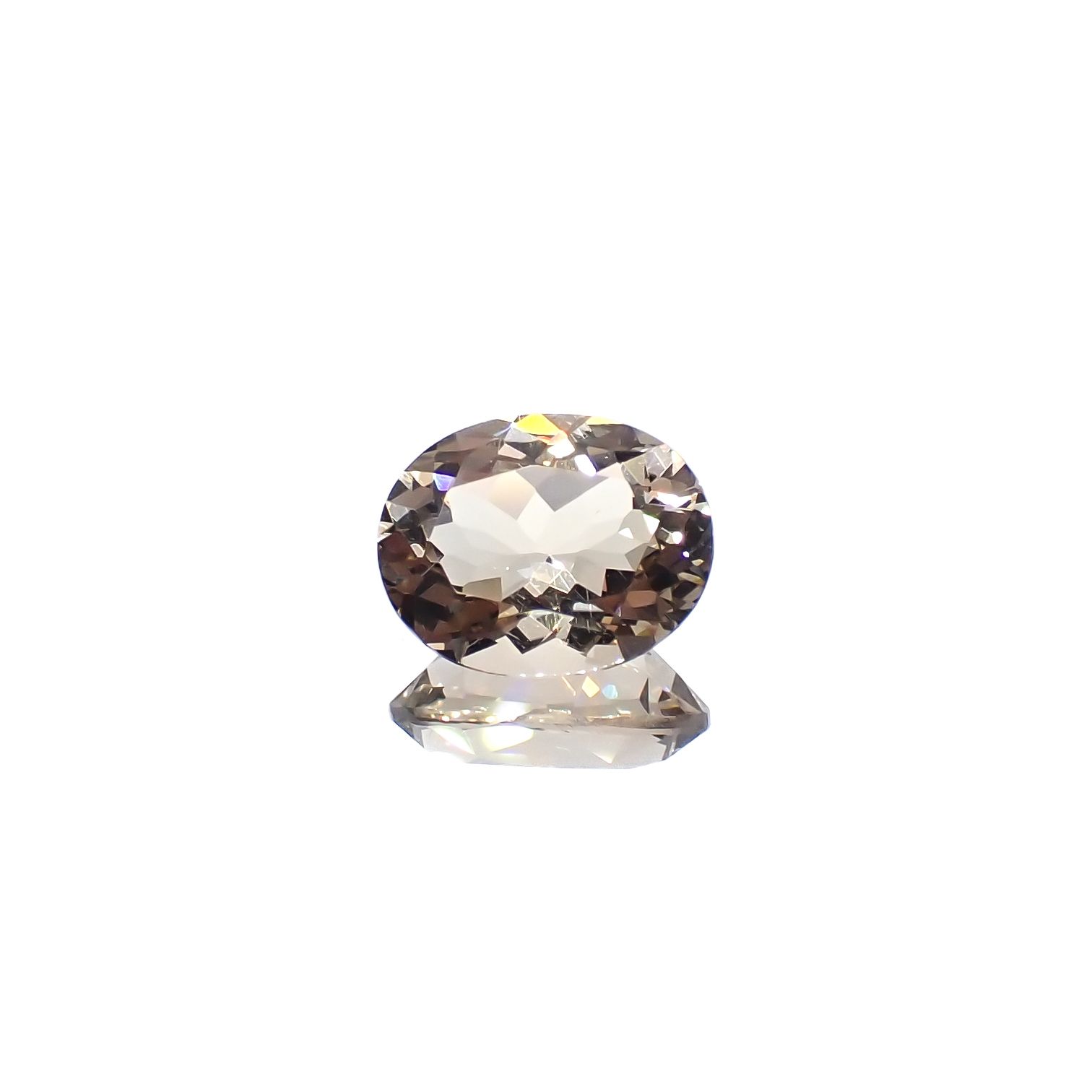 含バリウム・サニディン(宝石名サニディン)ドイツ産 2.59ct 識別済[231224977]10.4x8.2mm前後