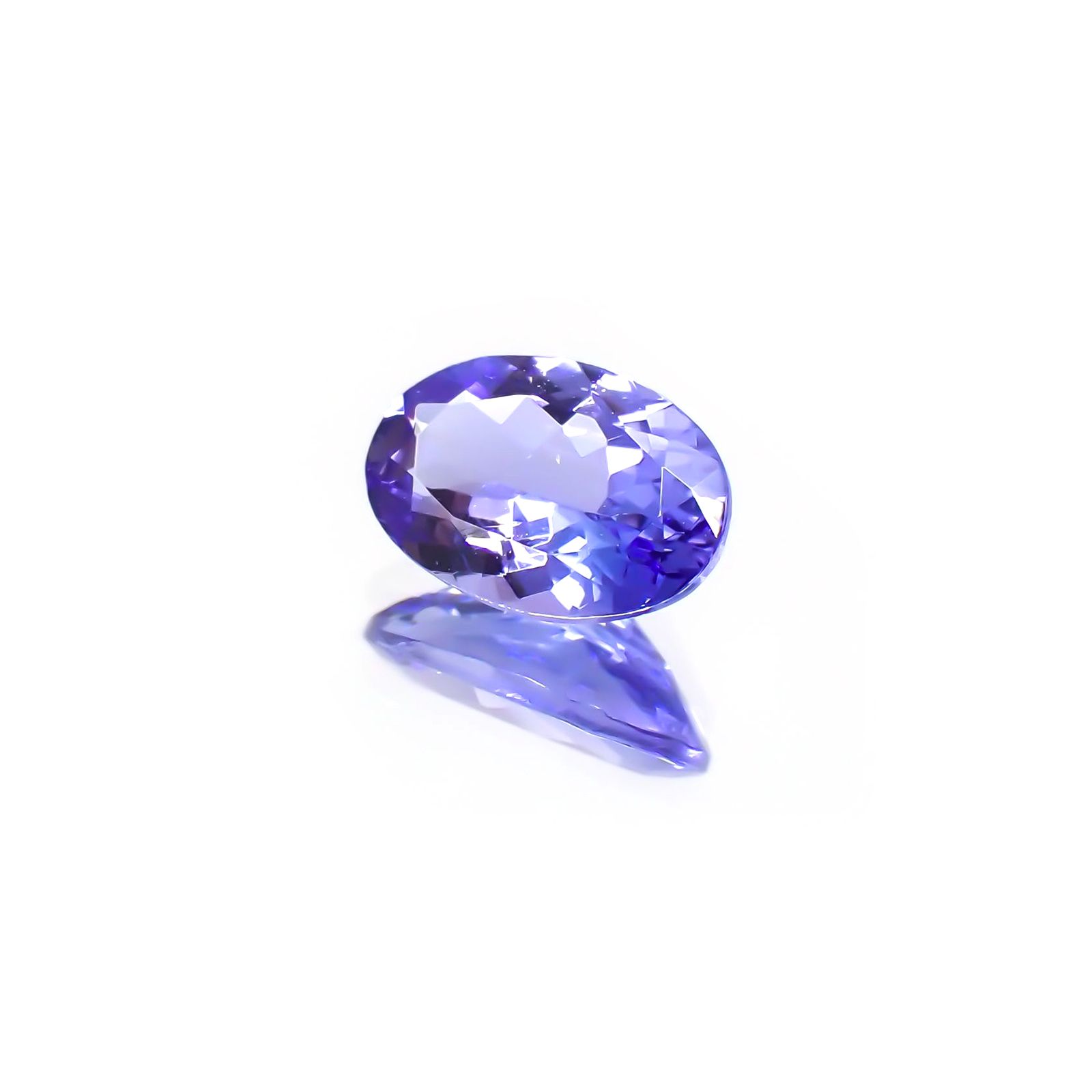 タンザナイト(宝石名タンザナイト) タンザニア産 0.81ct 識別済[240210065]7.5×5mm前後