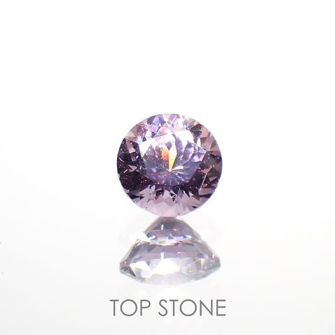 ラベンダーピンクスピネル(宝石名スピネル)ビルマ/マダガスカル産 0.45ct 識別済[220114548]4.5x4.5mm前後