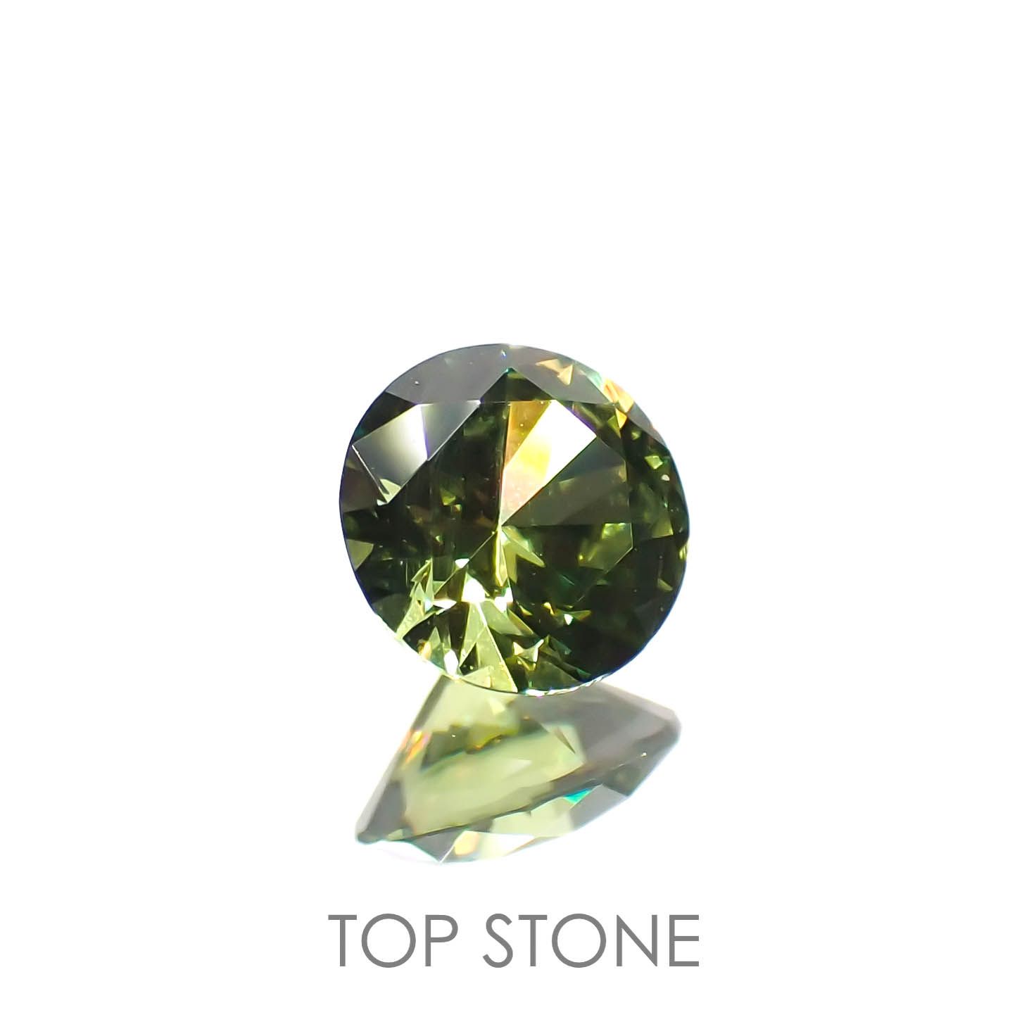 デマントイドガーネット(宝石名デマントイド・ガーネット)ロシア産 0.25ct 識別済[221119172]3.9x3.9mm前後
