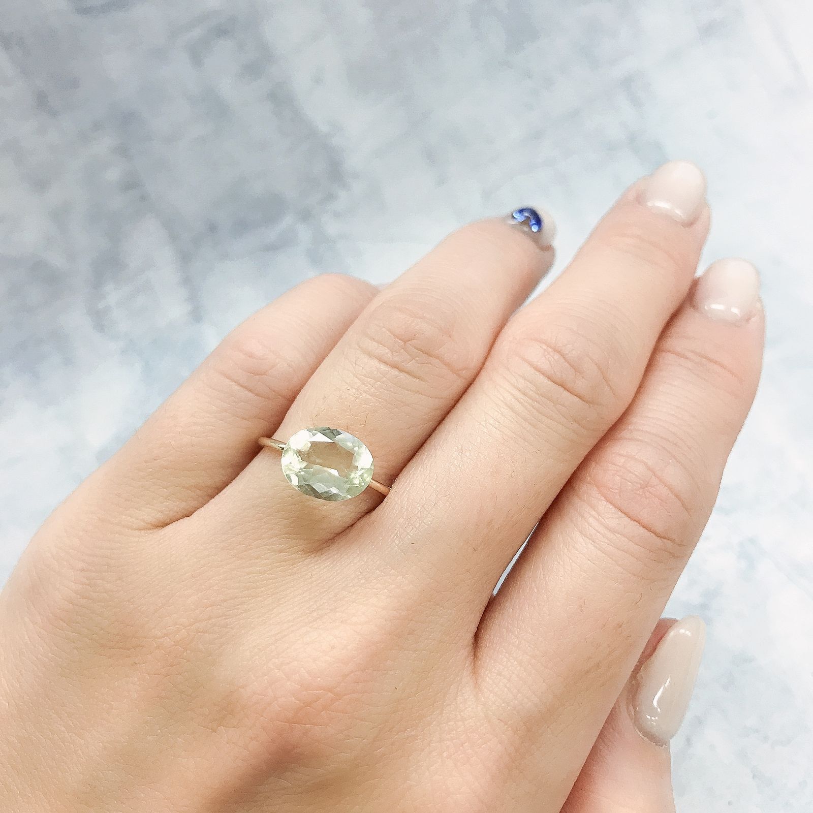 リビアングラス(宝石名インパクトガラス(衝撃溶融ガラス))エジプト・リビア砂漠産 1.86ct 識別済[220415649]10.1x8mm前後
