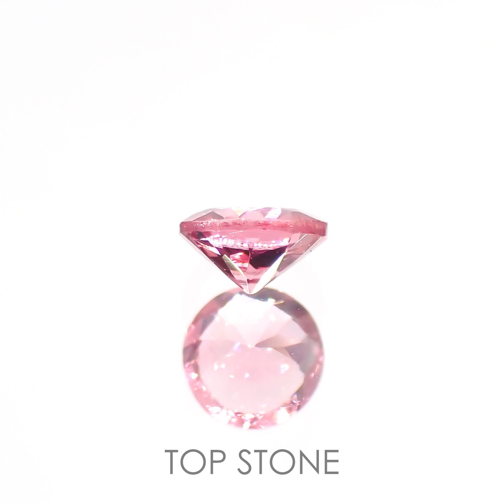 ホットピンクスピネル(宝石名ピンク・スピネル) タンザニア産 0.25ct 識別済[210912586]3.9×3.9mm前後