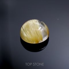 ルチルクォーツ(宝石名ルチルレイテッド・クォーツ) ブラジル産 2.48ct 識別済[211013311]8.3×8.3mm前後