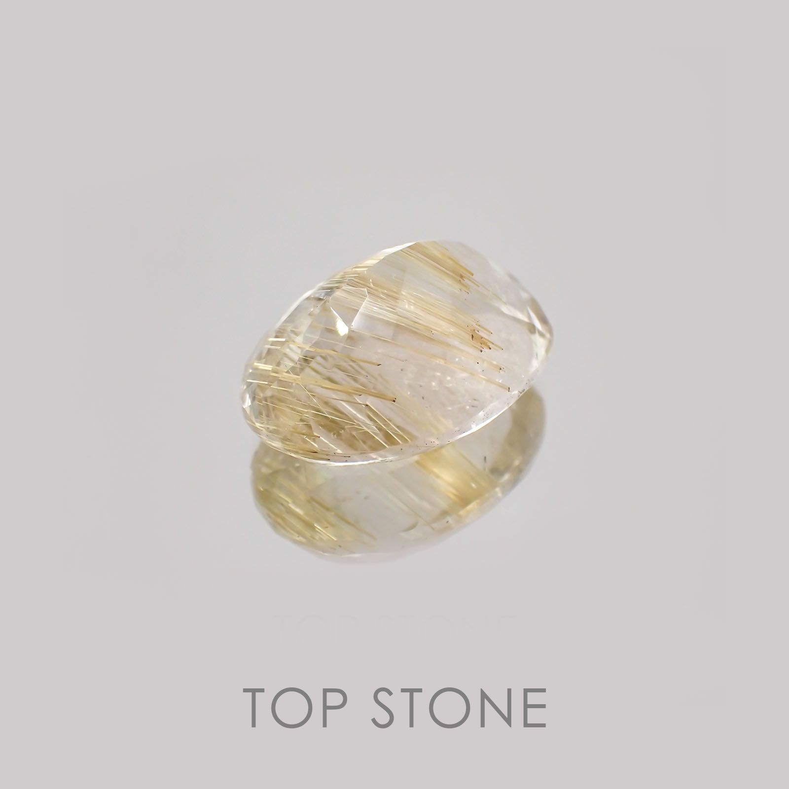 ルチルクォーツ ブラジル産 ルース 13.17ct[21019129]17.9×13.2mm前後