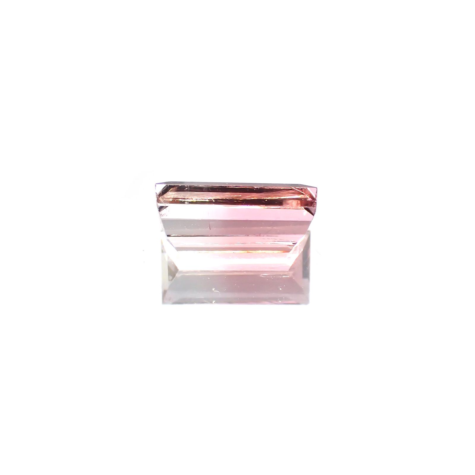 バイカラートルマリン(宝石名バイカラー・トルマリン) ブラジル産 1.271ct ソ付(彩珠)[210711603]8.4×4.2mm前後
