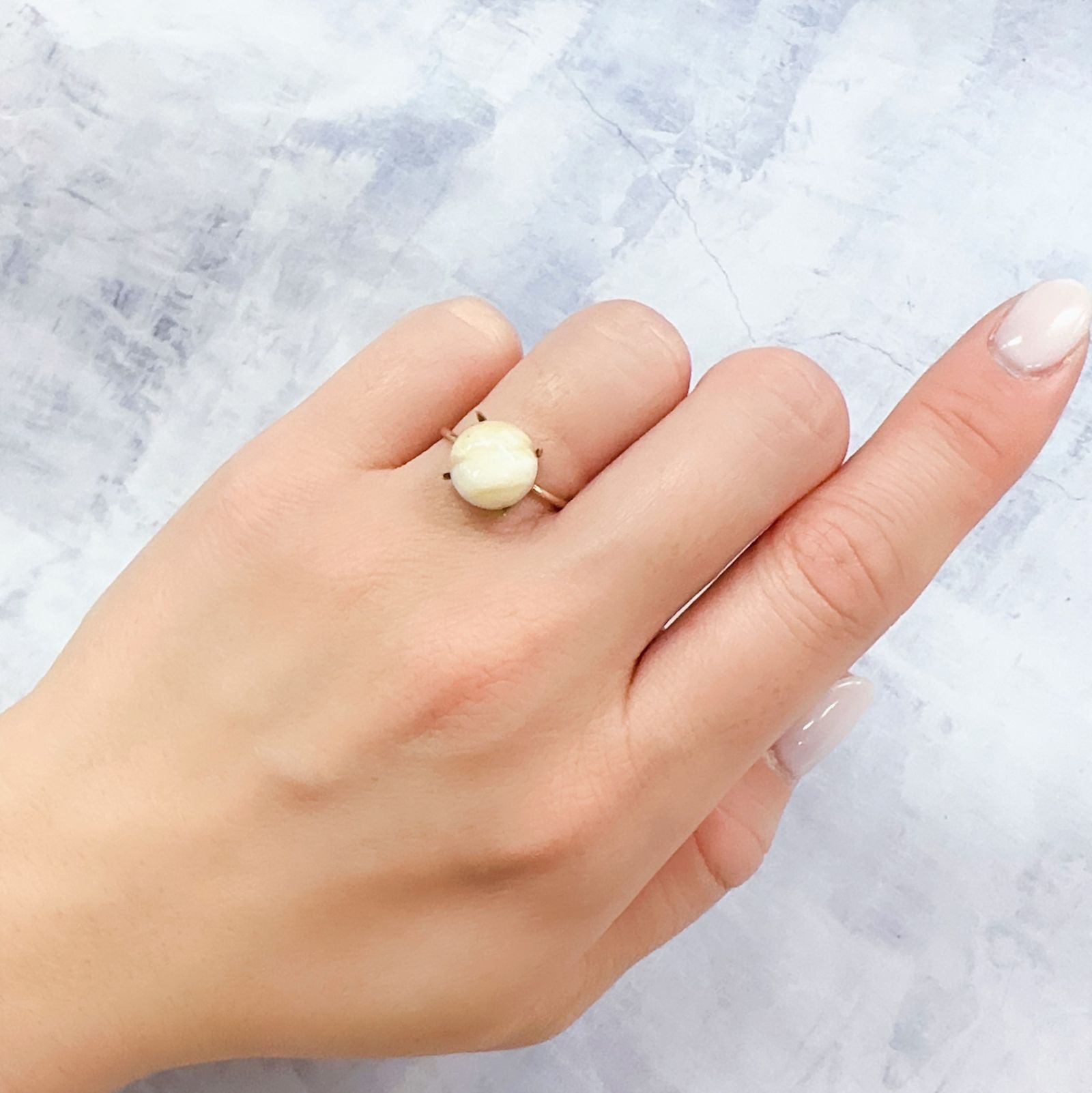 オパールキャッツアイ ブラジル・バイーア州産 3.49ct[230120057]10x10mm前後