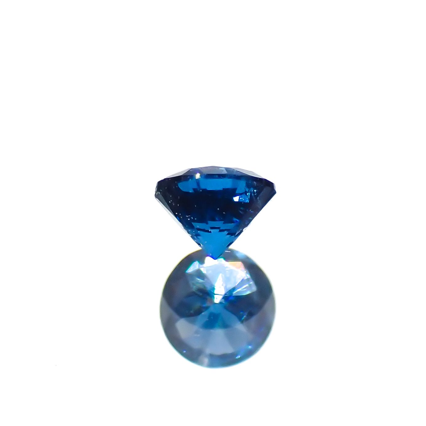 コバルトブルースピネル(宝石名ブルー・スピネル)タンザニア産 0.075ct ソ付(日独)[231225075]2.47x2.56mm前後