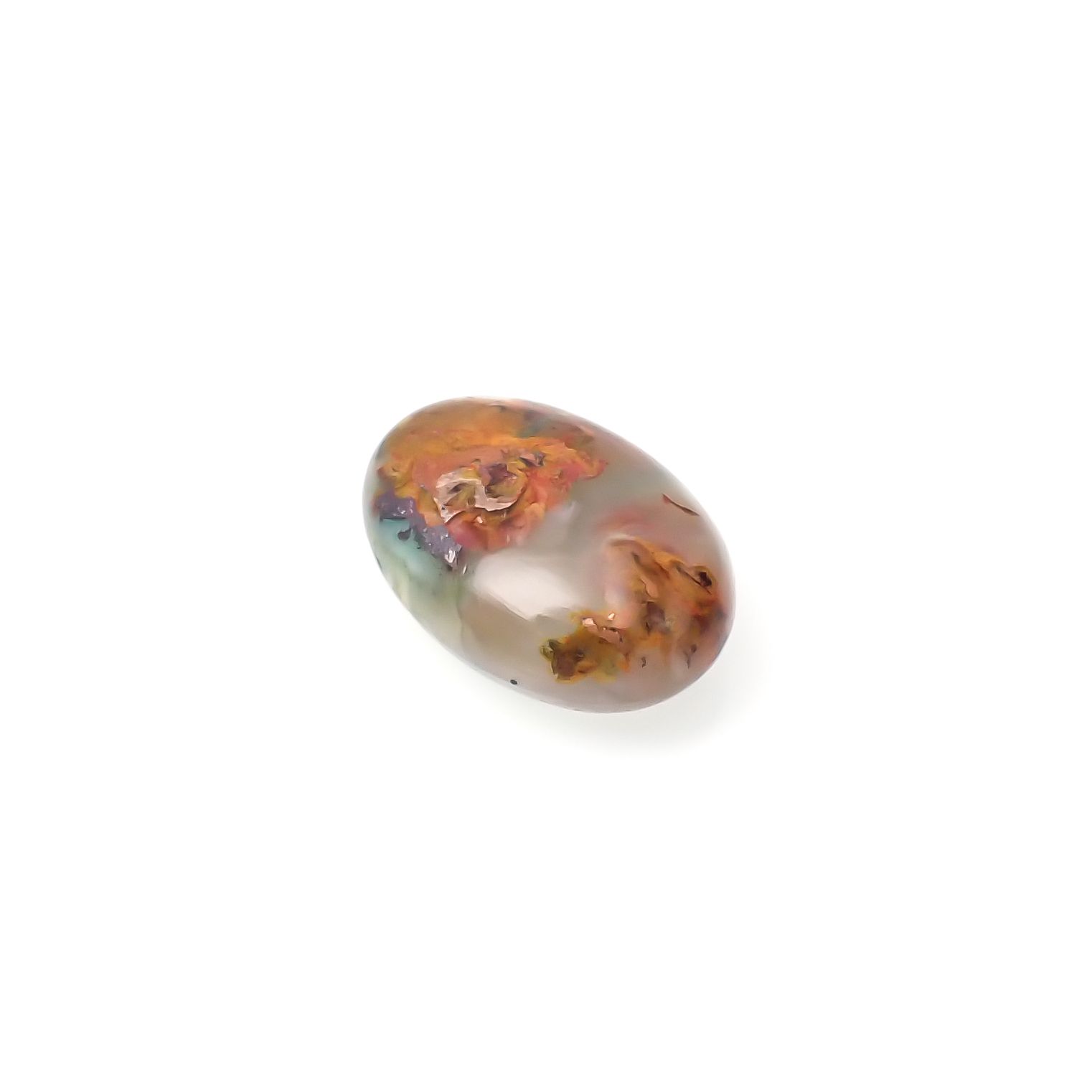 コッパークリソコラインカルセドニー インドネシア産 9.75ct[230722642]17.2x12.3mm前後