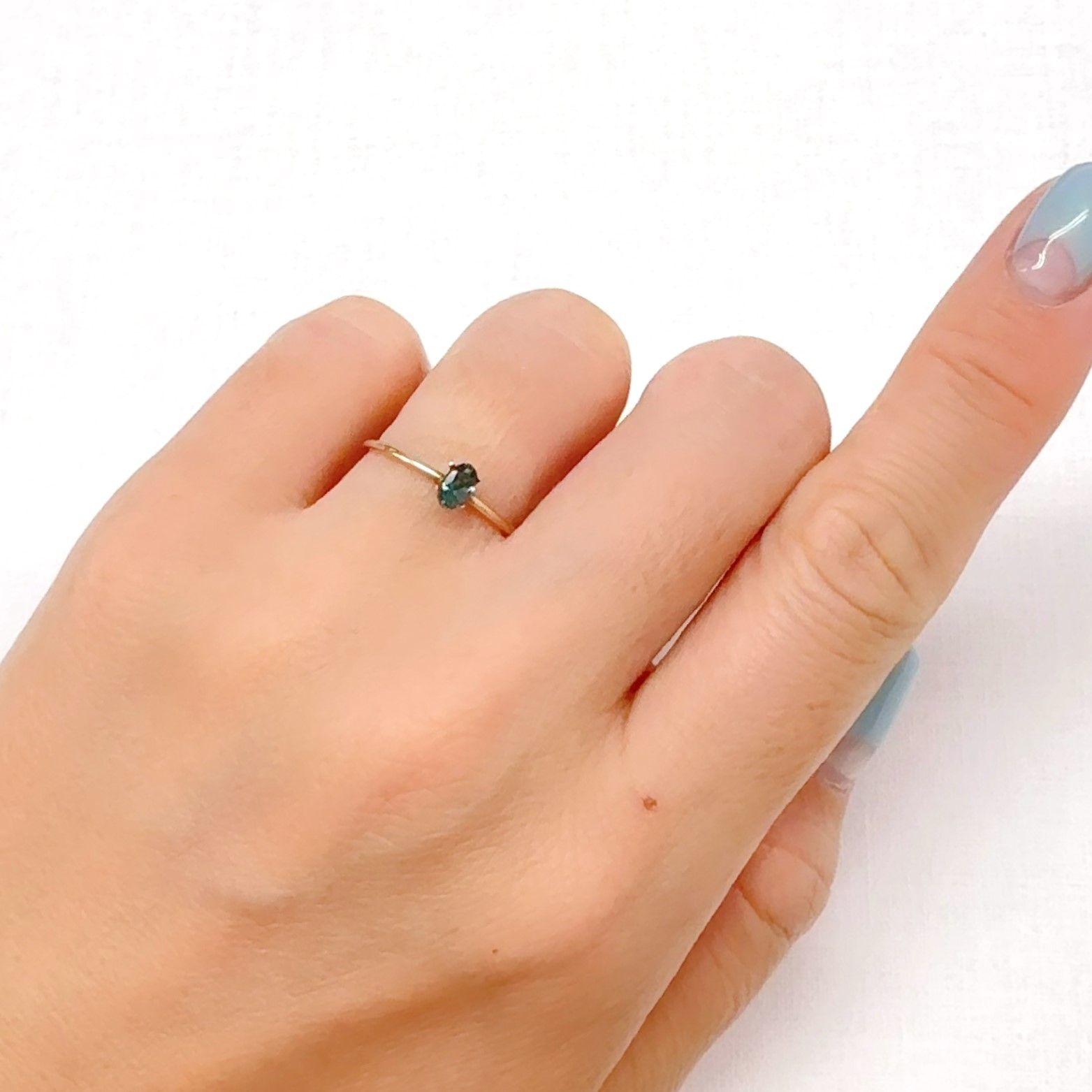 ブルーグリーントルマリン ブラジル産 0.23ct[240628039]4.7x3mm前後