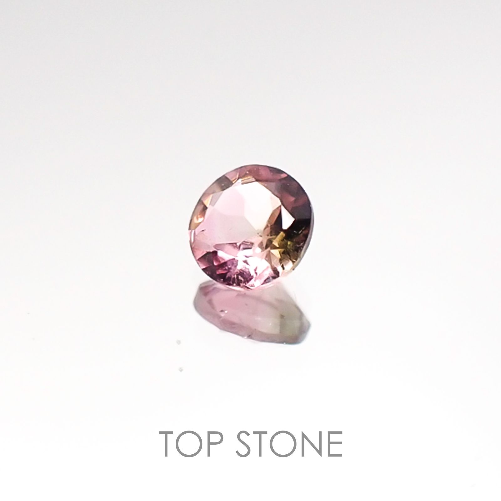 バイカラートルマリン ブラジル産 ルース 0.25ct[20106472]4.1×4.1mm前後