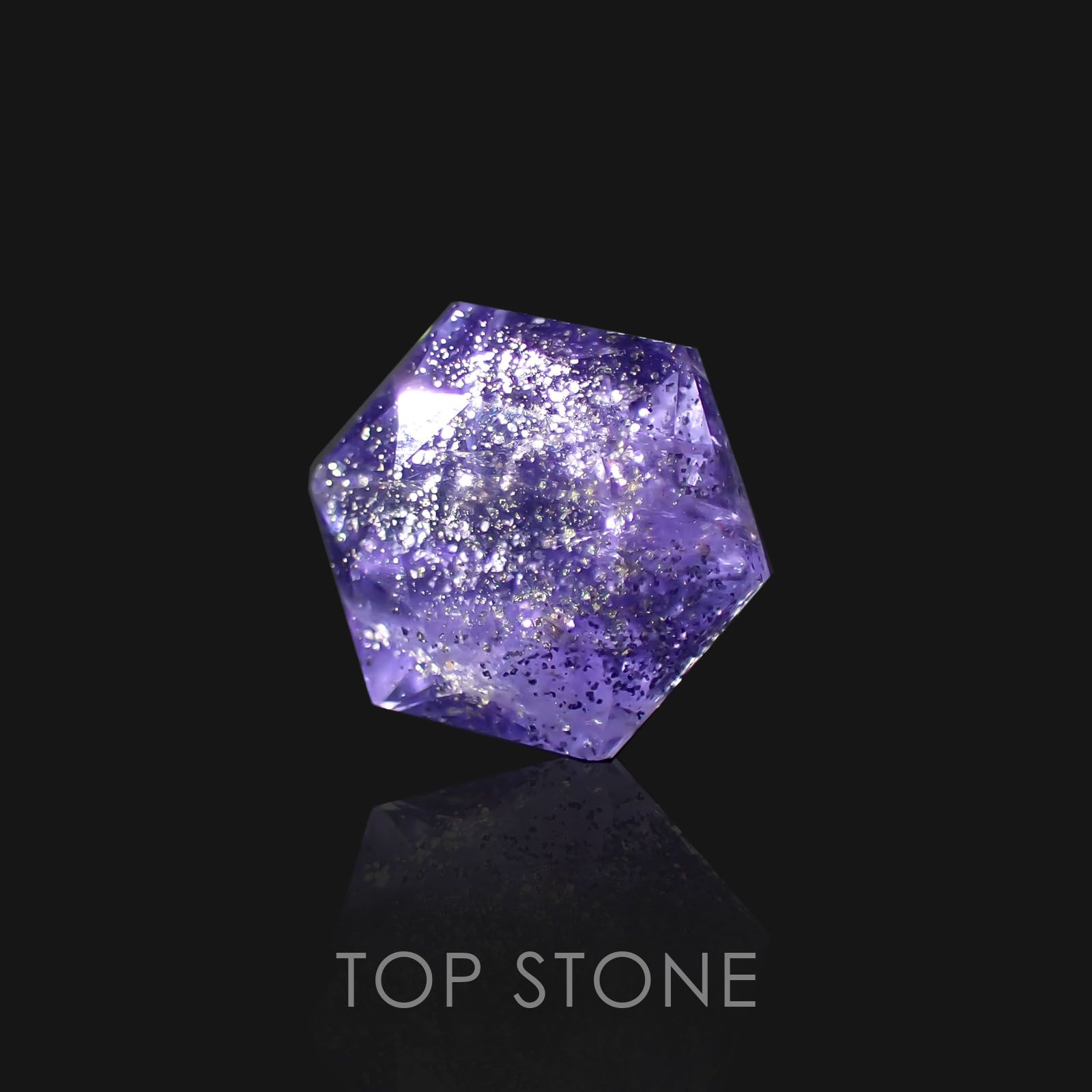 アイオライトサンストーン インド・ブラジル産 ルース 1.11ct[21019193]6.1×6.1mm前後