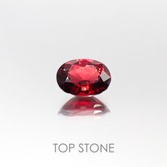 レッドスピネル タンザニア産 ルース 0.93ct[20085150]7×5.1mm前後