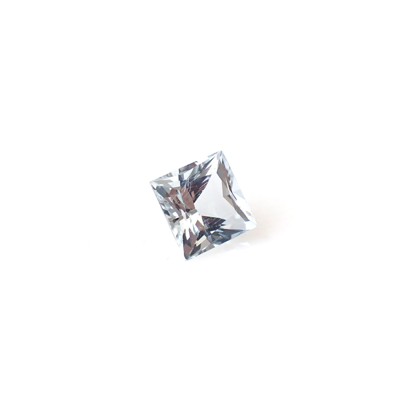 ◇プリンセスカット◇アクアマリン モザンビーク産 1.85ct [250530329]7.1x7.1mm前後