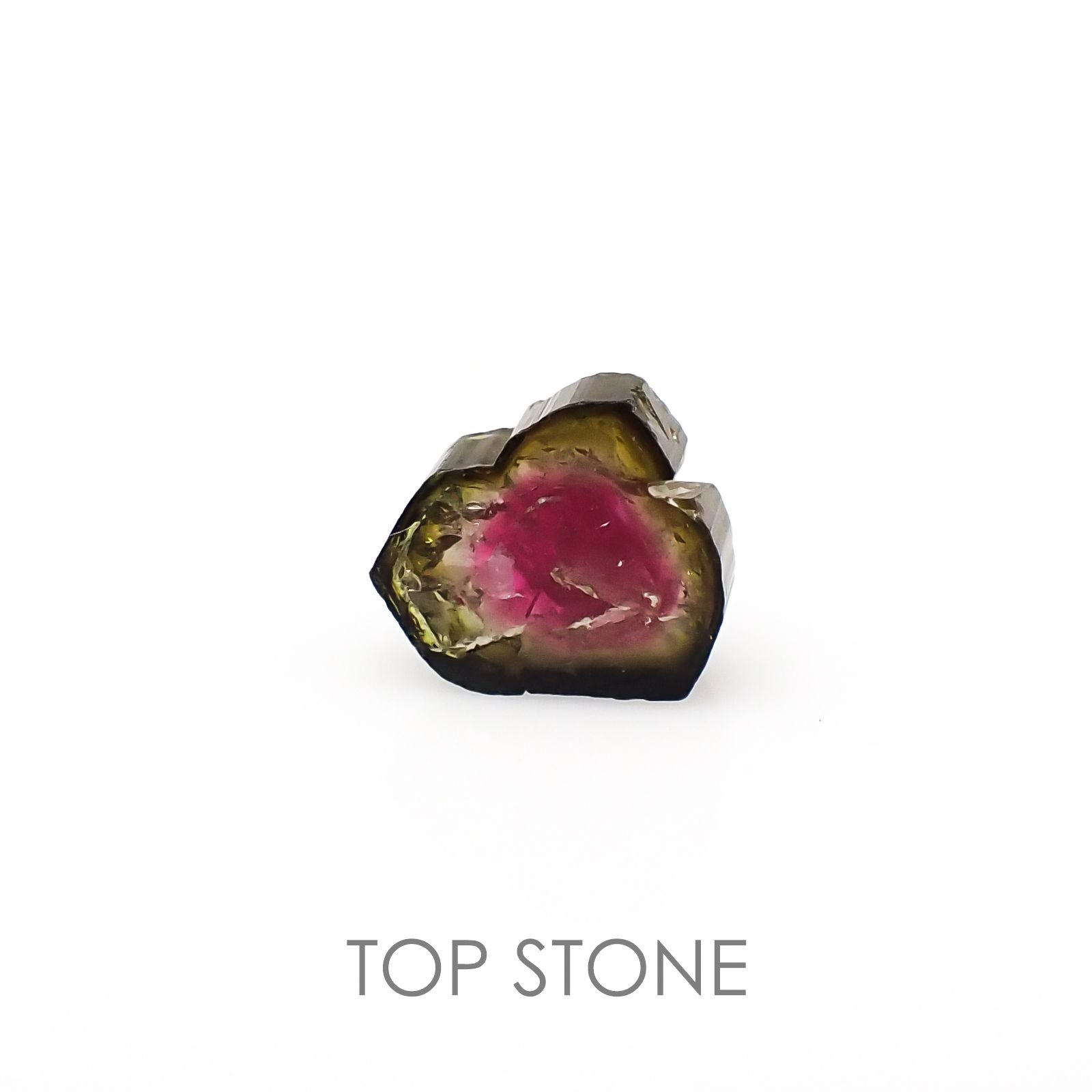 ウォーターメロントルマリン ブラジル産 原石・結晶 3.42ct[20095317]10.8×9.6mm前後