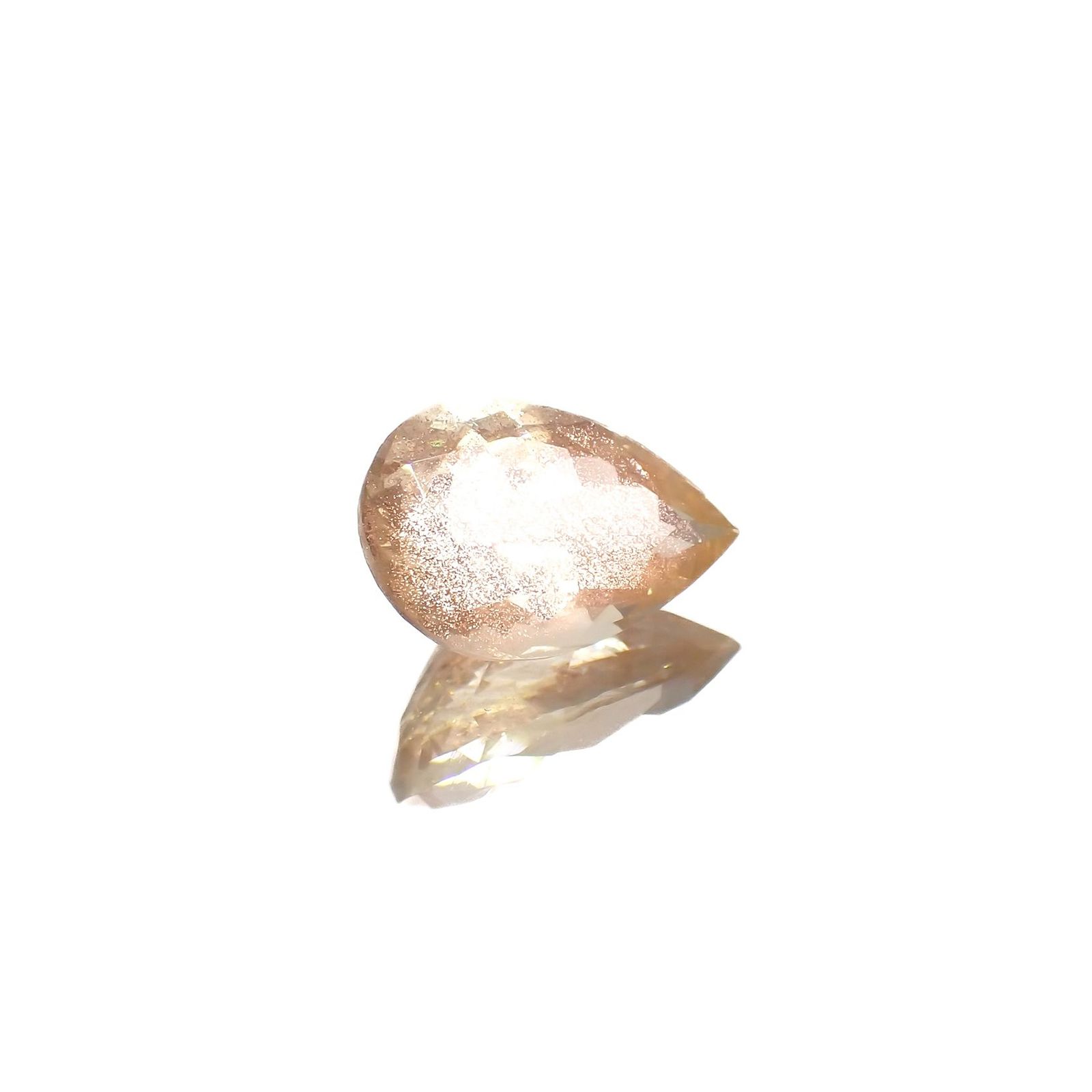 オレゴンサンストーン アメリカ・オレゴン州産 3.45ct / 12.9x8.7mm前後 [260618712]